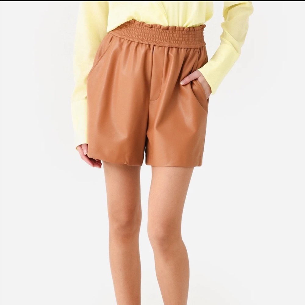 A.L.C. Kaleb Faux Leather Shorts